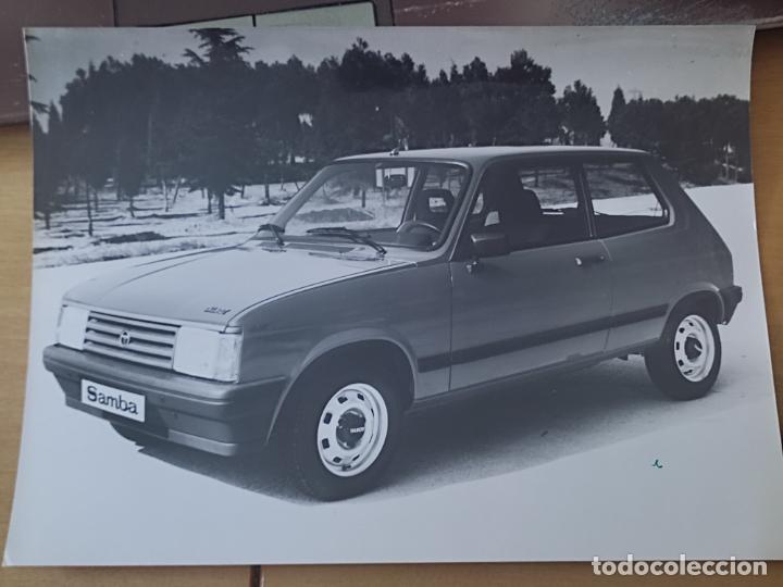 Fotografia antica: TALBOT SAMBA FOTO PRENSA DORSO SELLOS USO 17,5 X 24 CM COCHE CL&Aacute;SICO