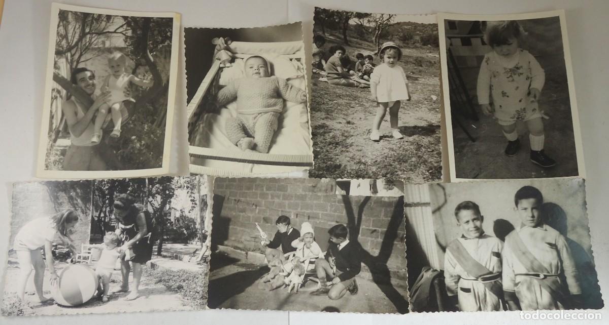 Photographie ancienne: LOTE DE 7 ANTIGUAS FOTOGRAF&Iacute;AS FAMILIARES, NI&Ntilde;OS , B/N , VINTAGE, VER FOTOS