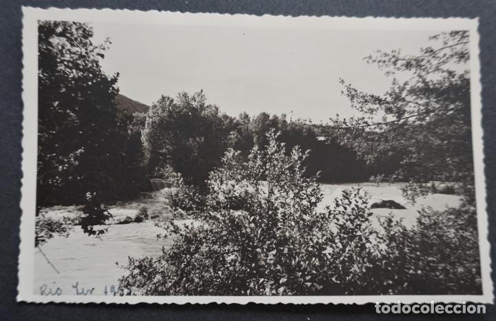 Fotograf&iacute;a antigua: Fotograf&iacute;a del a&ntilde;o 1935 del Rio Segre a su paso por Ponts, ver foto del reverso