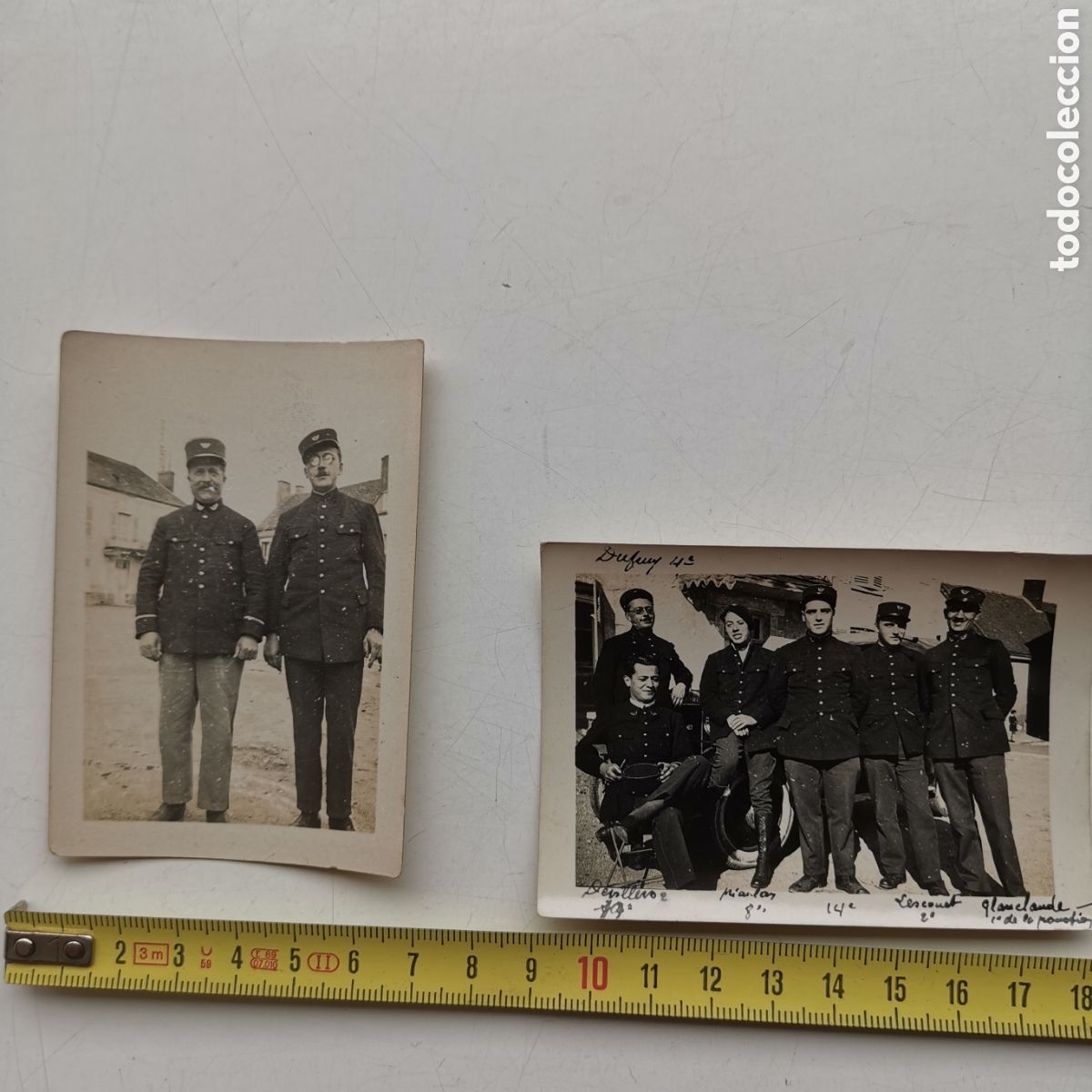 Fotograf&iacute;a antigua: 2 Fotograf&iacute;as de Carteros Francia France de la 1&ordf;Guerra Mundial,