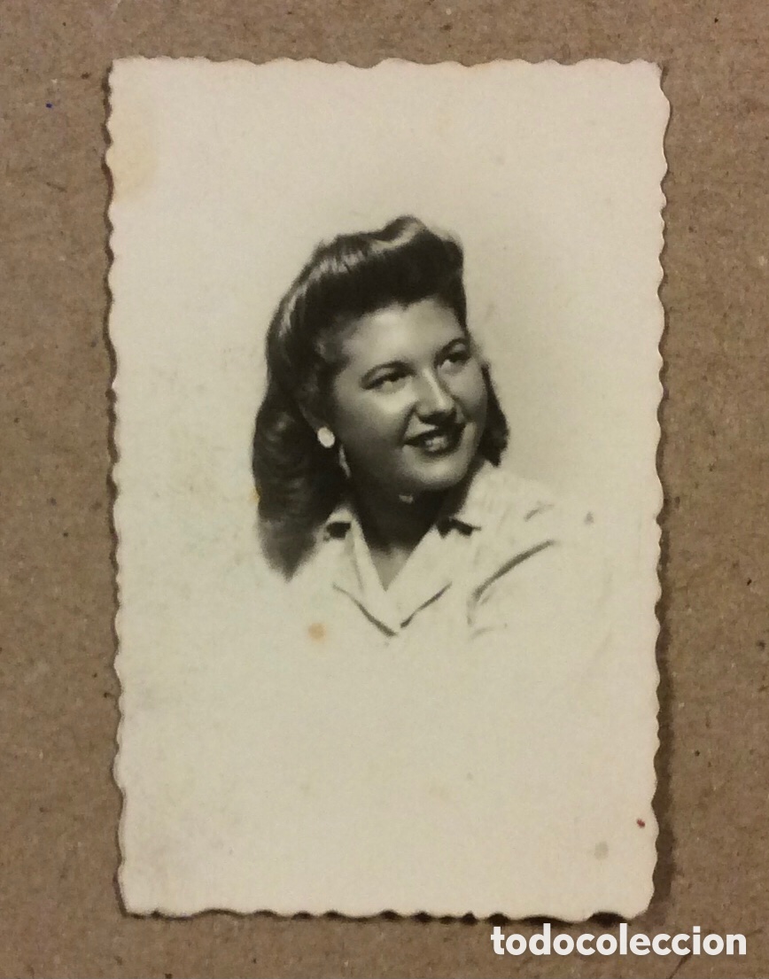 Fotograf&iacute;a antigua: RETRATO DE MUJER JOVEN. ANTIGUA FOTOGRAF&Iacute;A TIPO CARNET.