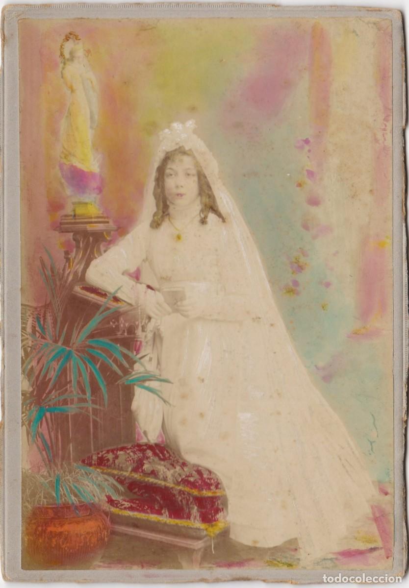 Fotograf&iacute;a antigua: Antigua Fotograf&iacute;a Coloreada a Mano - Muy Coloreada - No consta Fot&oacute;grafo - 155x108mm