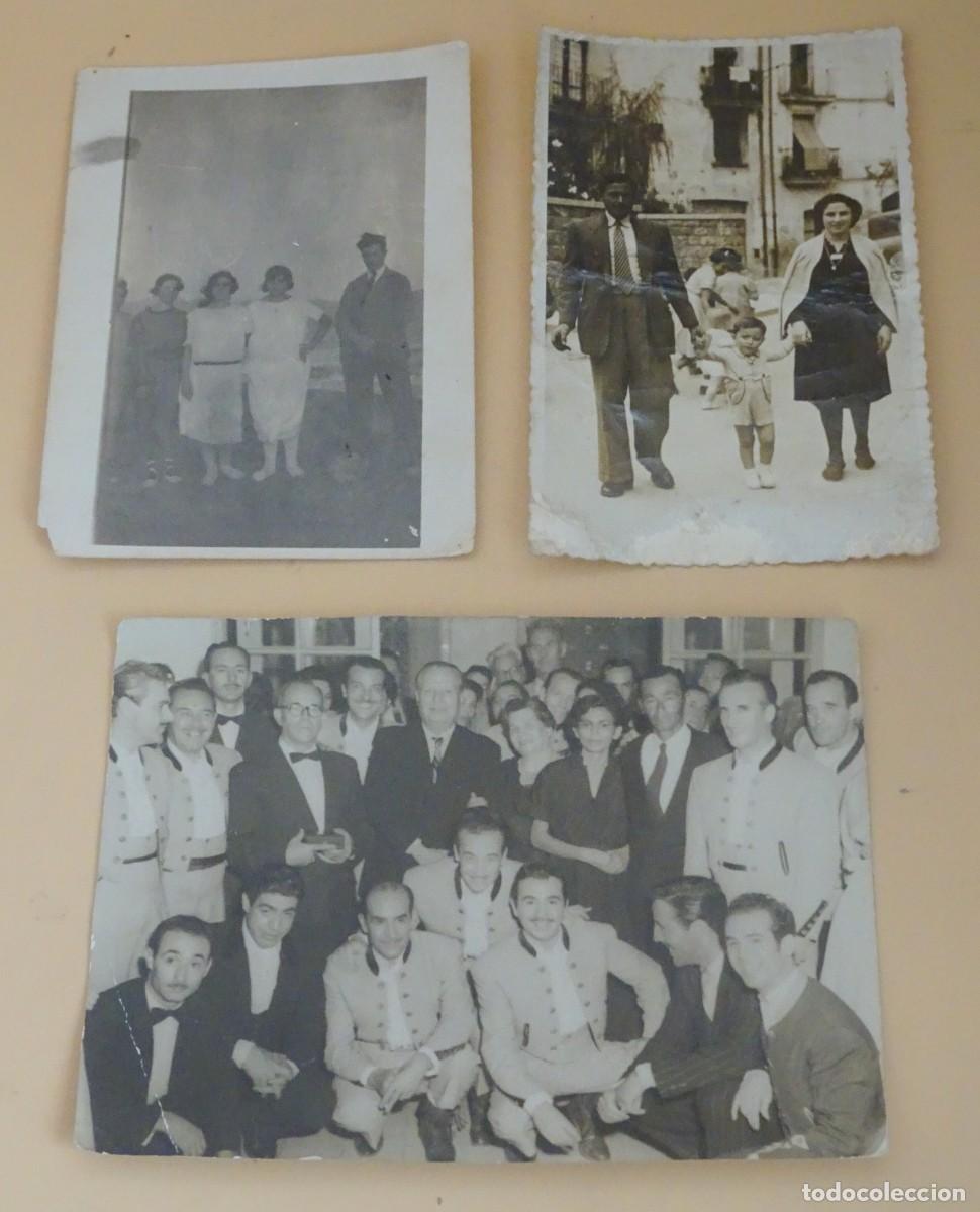 Photographie ancienne: LOTE DE 3 ANTIGUAS FOTOGRAF&Iacute;AS, GRUPOS DE PERSONAS, VER FOTOS