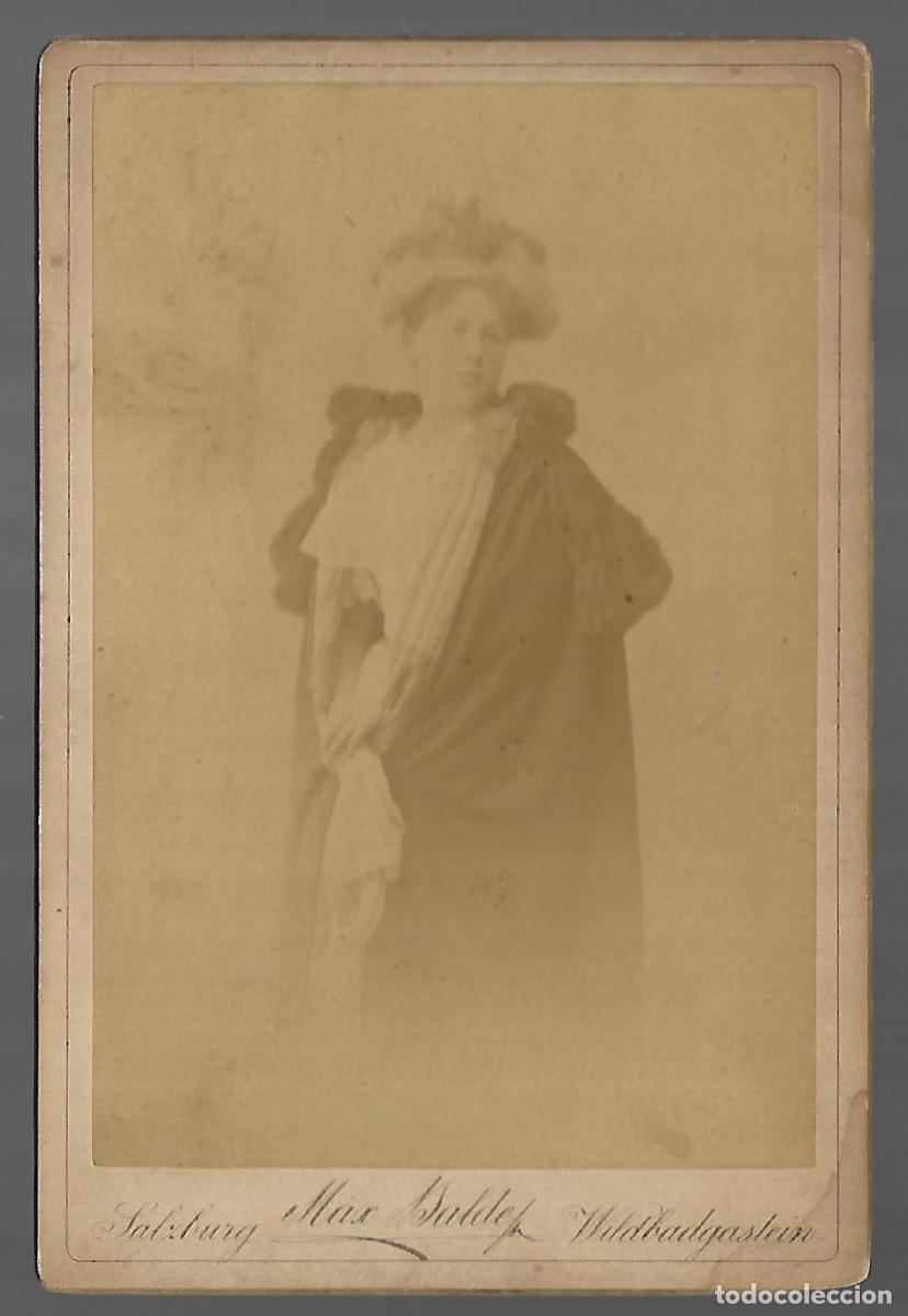 Fotograf&iacute;a antigua: E15- FOTOGRAFIA ANTIGUA DE - UNA DAMA CON SOMBRERO - FOTO -MAX SALDEP DE Pcp. DEL SIGLO XX