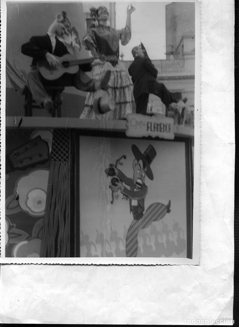 Fotograf&iacute;a antigua: FOTOGRAFIA ORIGINAL FALLA DE VALENCIA, muy probable Calixto III- Juan Llorens, nun . .