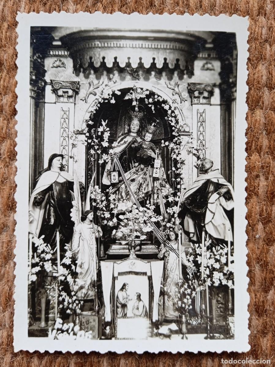 Fotograf&iacute;a antigua: ALTAR VIRGEN DEL CARMEN