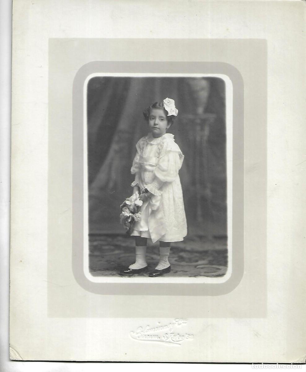 Alte Fotografie: E42- LA HABANA FOTO DE UNA NI&Ntilde;A FOTO-COLOMINAS-S.RAFAEL-LA HABANA - DE Pcp. DEL SIGLO XX