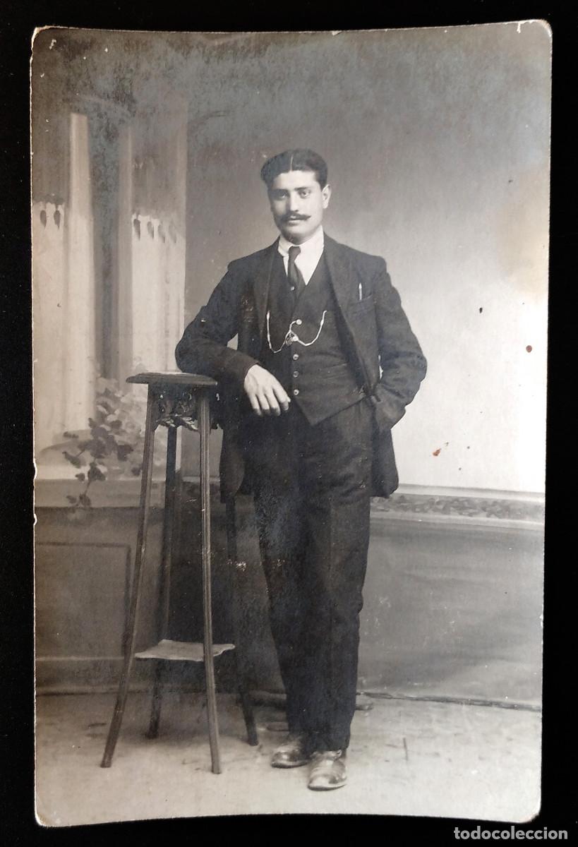 Fotograf&iacute;a antigua: Fotograf&iacute;a de un se&ntilde;or. Sin fot&oacute;grafo, c.1915. Procedencia Alicante