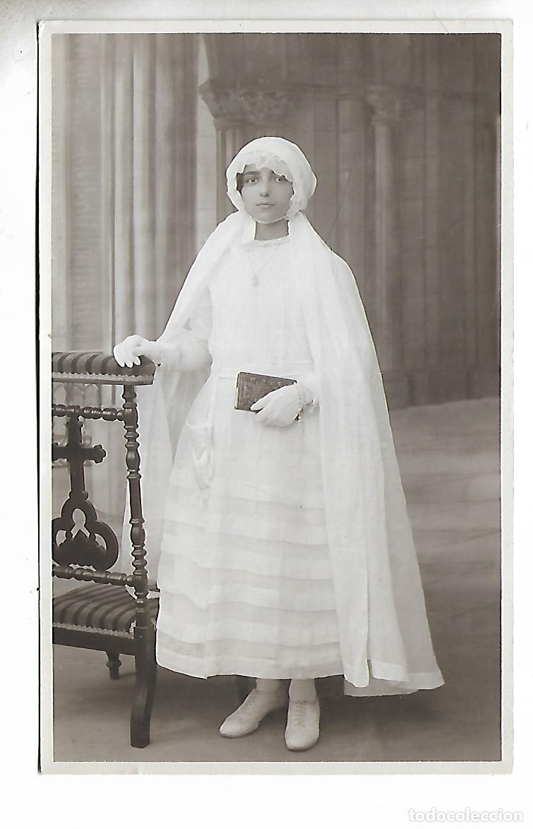 Alte Fotografie: EM50- BONITA FOTOGRAFIA ANTIGUA DE UNA NI&Ntilde;A DE COMUNION- FOTO - A&Ntilde;OS 20