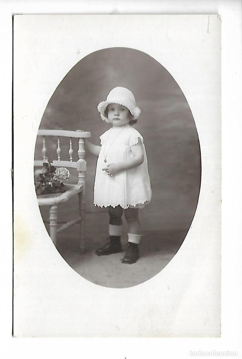 Photographie ancienne: ER- FOTOGRAFIA ANTIGUA DE UNA NI&Ntilde;A CON SOMBRERO FOTO- DEL 27 - 10 - 1.928