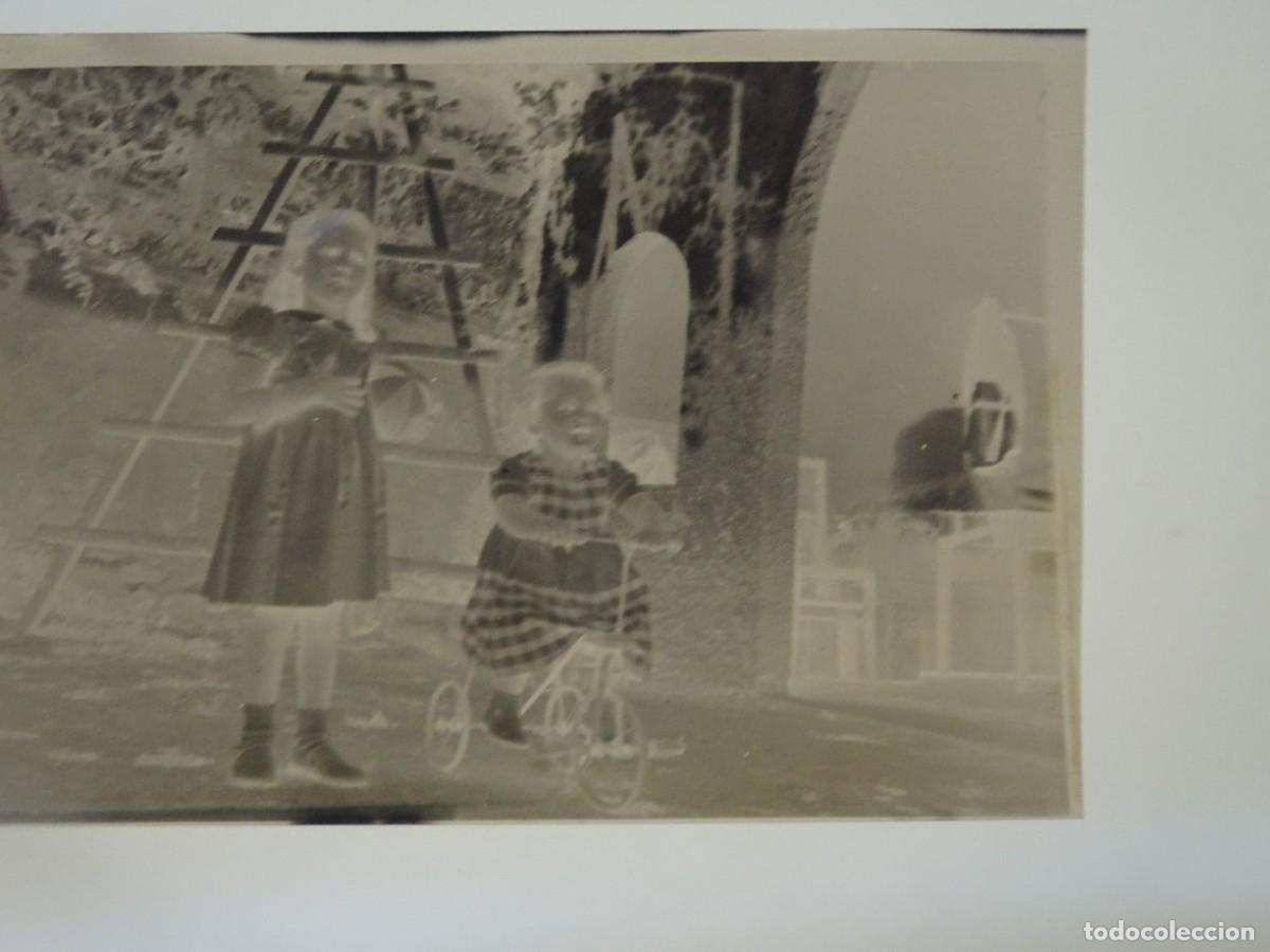 Photographie ancienne: ANTIGUO NEGATIVO DE FOTO , NI&Ntilde;AS CON JUGUETES, VER FOTOS