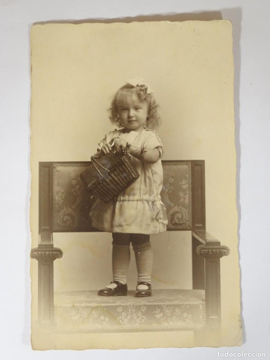 Fotografia antica: ANTIGUA TARJETA POSTAL FOTOGR&Aacute;FICA DE ESTUDIO, NI&Ntilde;A, VER FOTOS