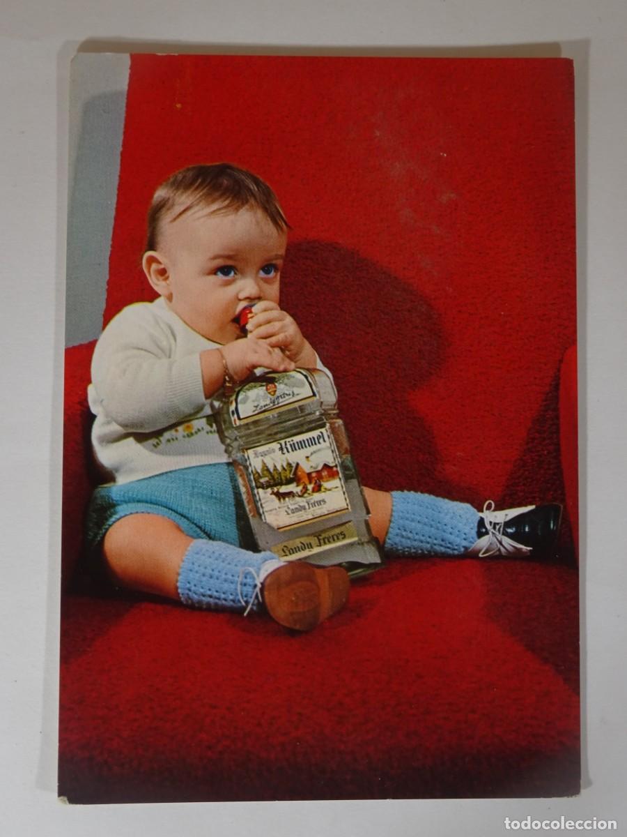 Photographie ancienne: ANTIGUA TARJETA POSTAL FOTOGR&Aacute;FICA , NI&Ntilde;O CON BOTELLA LICOR, VER FOTOS
