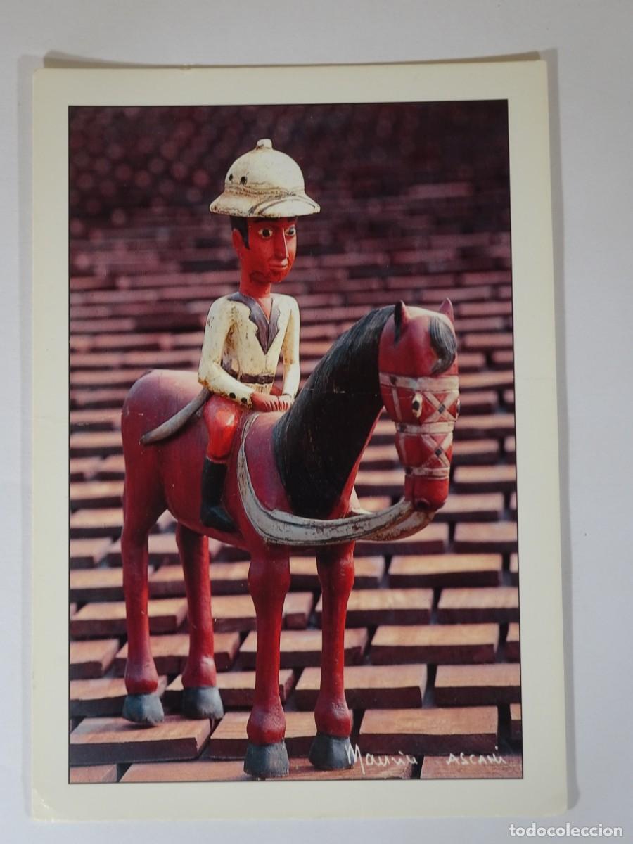 Photographie ancienne: ANTIGUA TARJETA POSTAL FOTOGR&Aacute;FICA , JUGUETE CABALLO COSTA DE MARFIL, VER FOTOS