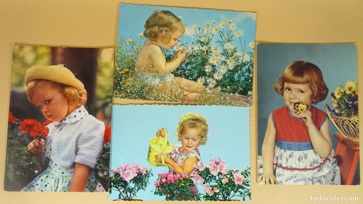 Fotografia antica: 4 ANTIGUAS TARJETAS POSTALES , NI&Ntilde;OS, VER FOTOS