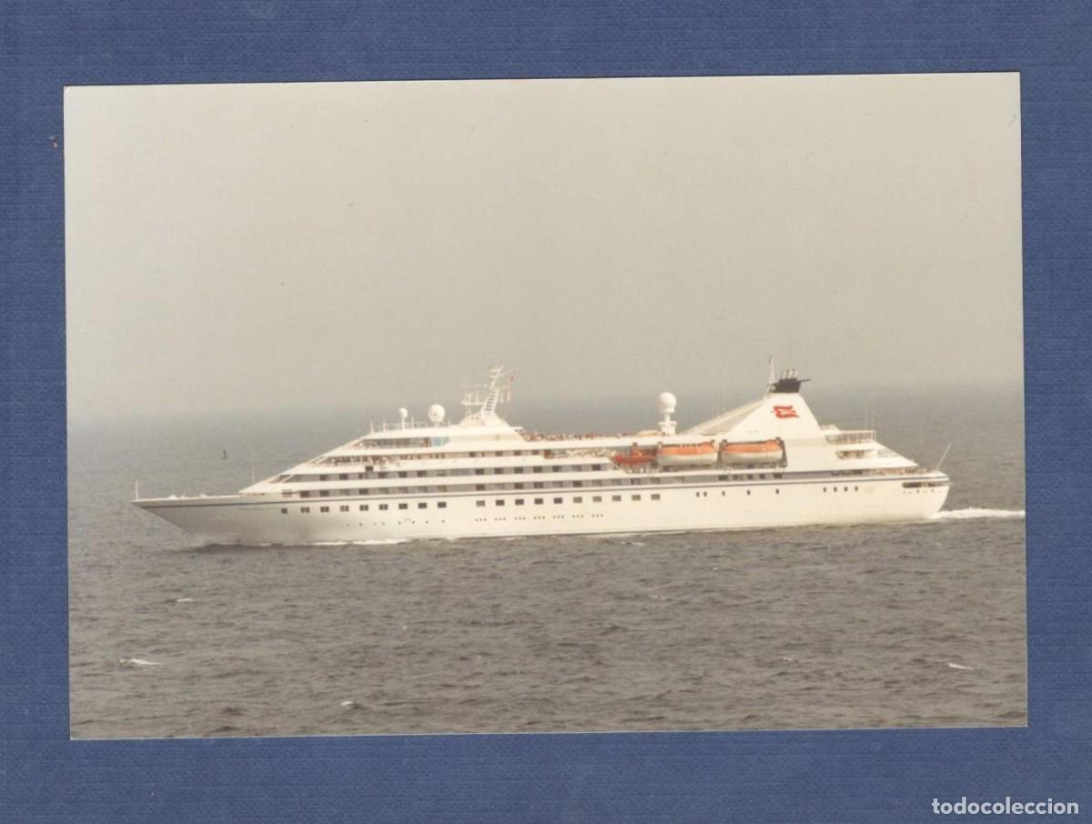 Fotograf&iacute;a antigua: FOTOGRAFIA (15X10) CRUCERO: ROYAL VIKING QUEEN (DINAMARCA) EN AGUAS DE GIBRALTAR - A&ntilde;o 1994