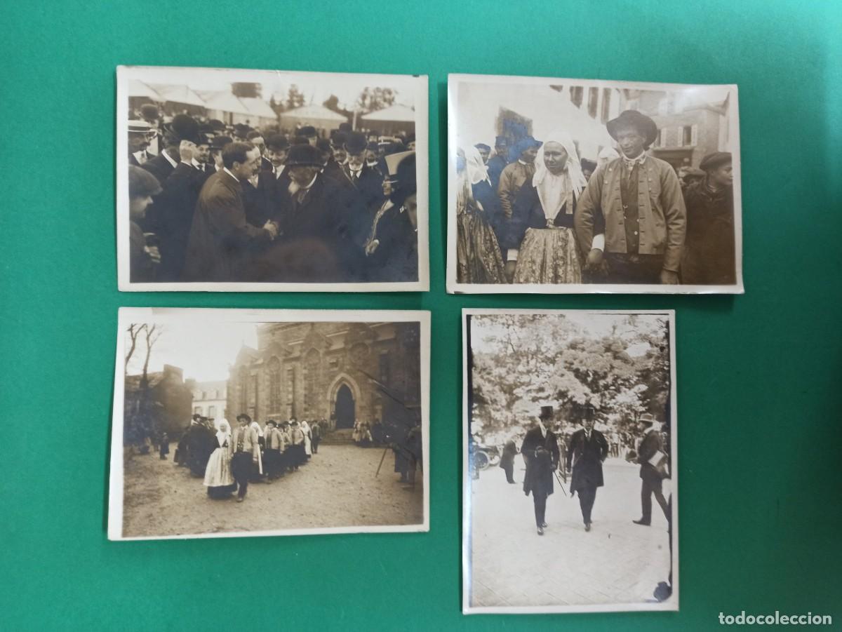 Fotograf&iacute;a antigua: Lote 4 fotografias francesas de prensa principio S. XX. Con descripci&oacute;n detras.