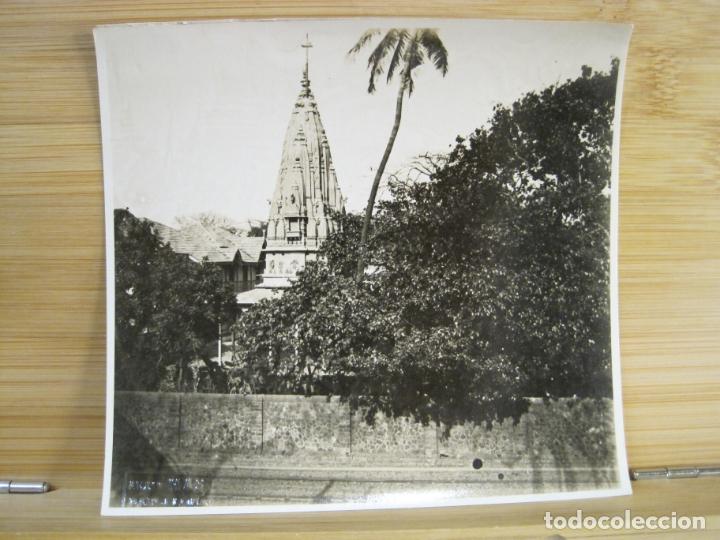 Fotograf&iacute;a antigua: LA INDIA-CUPULA TEMPLO BUDISTA-FOTOGRAFIA ANTIGUA-SELLO EN SECO ARXIU MAS-VER FOTOS-(K-9270)
