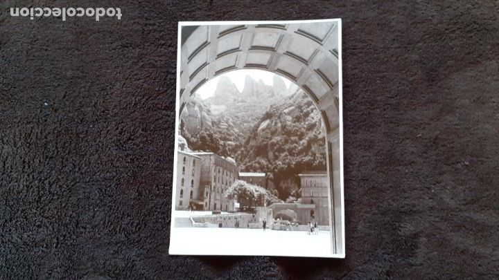 Fotograf&iacute;a antigua: ANTIGUA FOTOGRAFIA. MONASTERIO DE MONTSERRAT. PLAZA.
