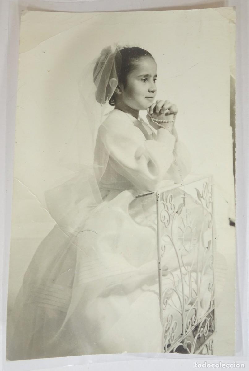 Fotograf&iacute;a antigua: ANTIGUA FOTOGRAF&Iacute;A , NI&Ntilde;A VESTIDO COMUNI&Oacute;N, VER FOTOS