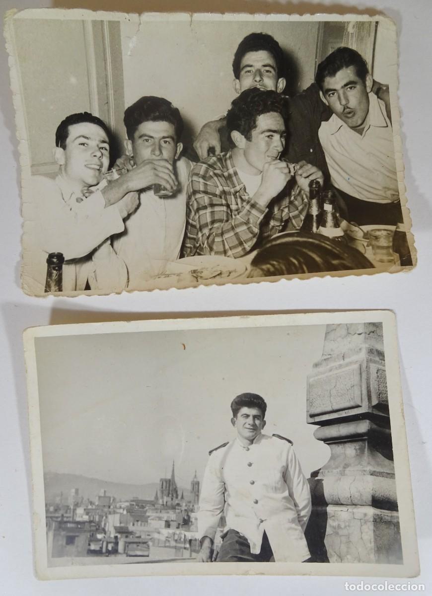 Fotografia antica: LOTE DE 2 ANTIGUAS FOTOGRAF&Iacute;AS , GRUPO PERSONAS, TRABAJO , VER FOTOS