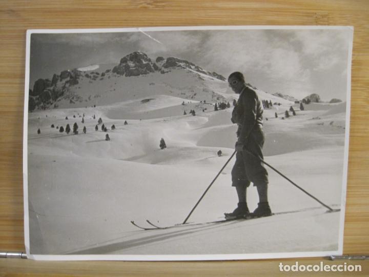 Fotograf&iacute;a antigua: SERRA DEL CADI-ANY 1935-ESQUIADOR-FOTO A.OLIVERAS FOLCH-FOTOGRAFIA ANTIGUA-VER FOTOS-(K-9477)