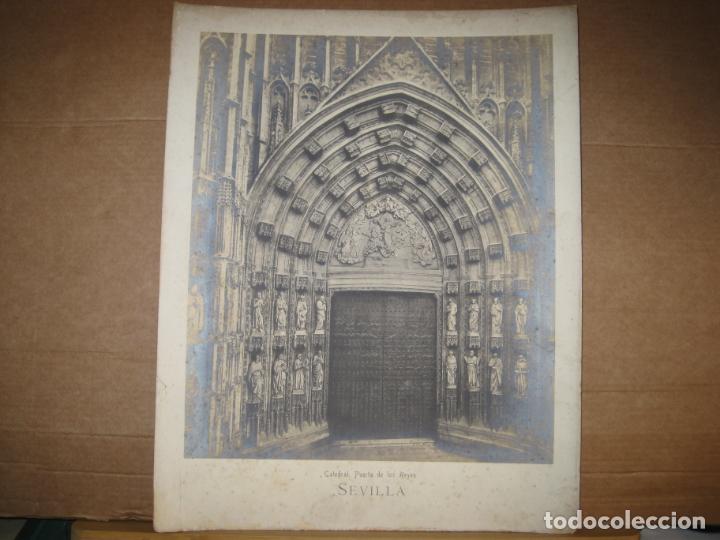 Fotograf&iacute;a antigua: SEVILLA-CATEDRAL-PUERTA DE LOS REYES-FOTOGRAFIA ANTIGUA-VER FOTOS-(V-24.074)