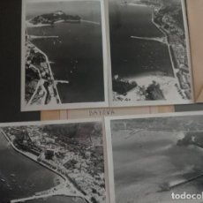 Fotografía antigua: BAYONA, BAIONA, PONTEVEDRA, CUATRO FOTOS AÉREAS AÑOS 60