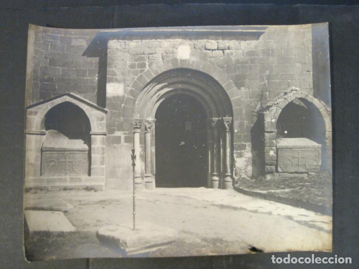 Photographie ancienne: IGLESIA DE SANTA MARIA DE FOLGAROLAS-FOTOGRAFIA ANTIGUA-VER FOTOS-(V-24.224)