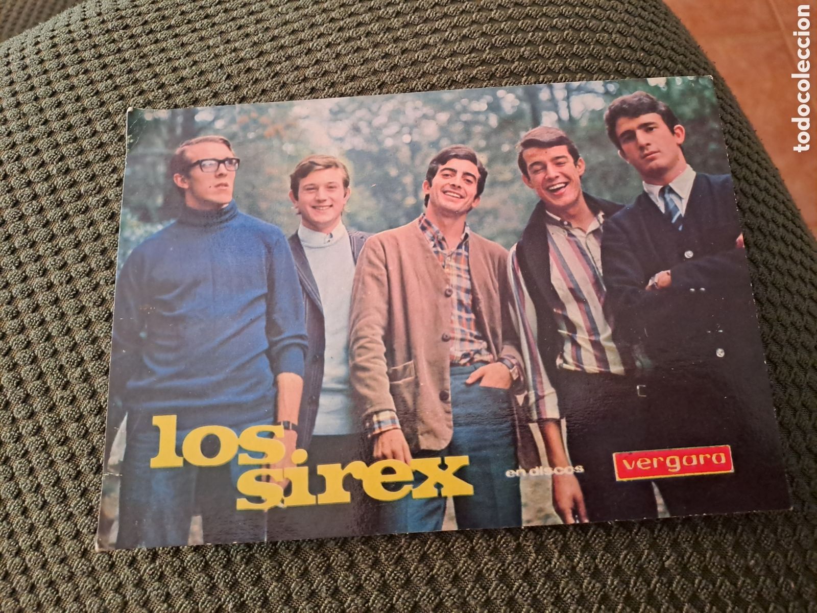 Fotografia antiga: FOTO PROMOCIONAL FIRMADA Y DEDICADA LOS SIREX DISCOS VERGARA