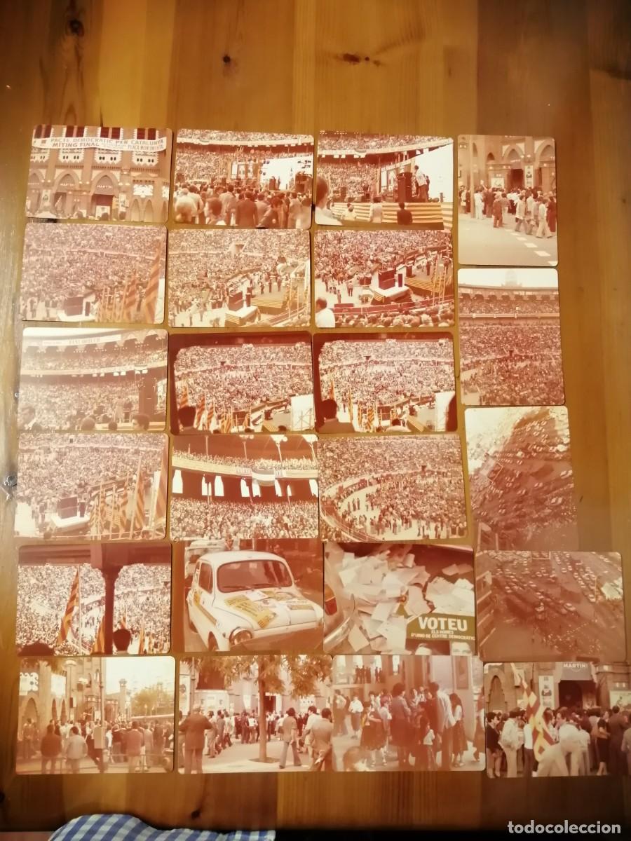 Fotograf&iacute;a antigua: MITING FINAL 1977. PACTE DEMOCR&Agrave;TICPER CATALUNYA. 25 FOTOS