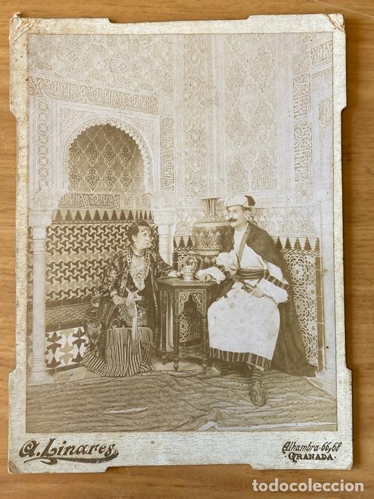 Fotografia antica: FOTOGRAFIA GRAN TAMA&Ntilde;O, ALHAMBRA DE GRANADA - A. LINARES