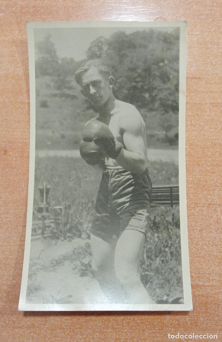 Fotograf&iacute;a antigua: ANTIGUA FOTOGRAF&Iacute;A DE BOXEADOR, BOXEO. FOT&Oacute;GRAFO RUDIGER, M&Eacute;XICO DF. 12/IV/51