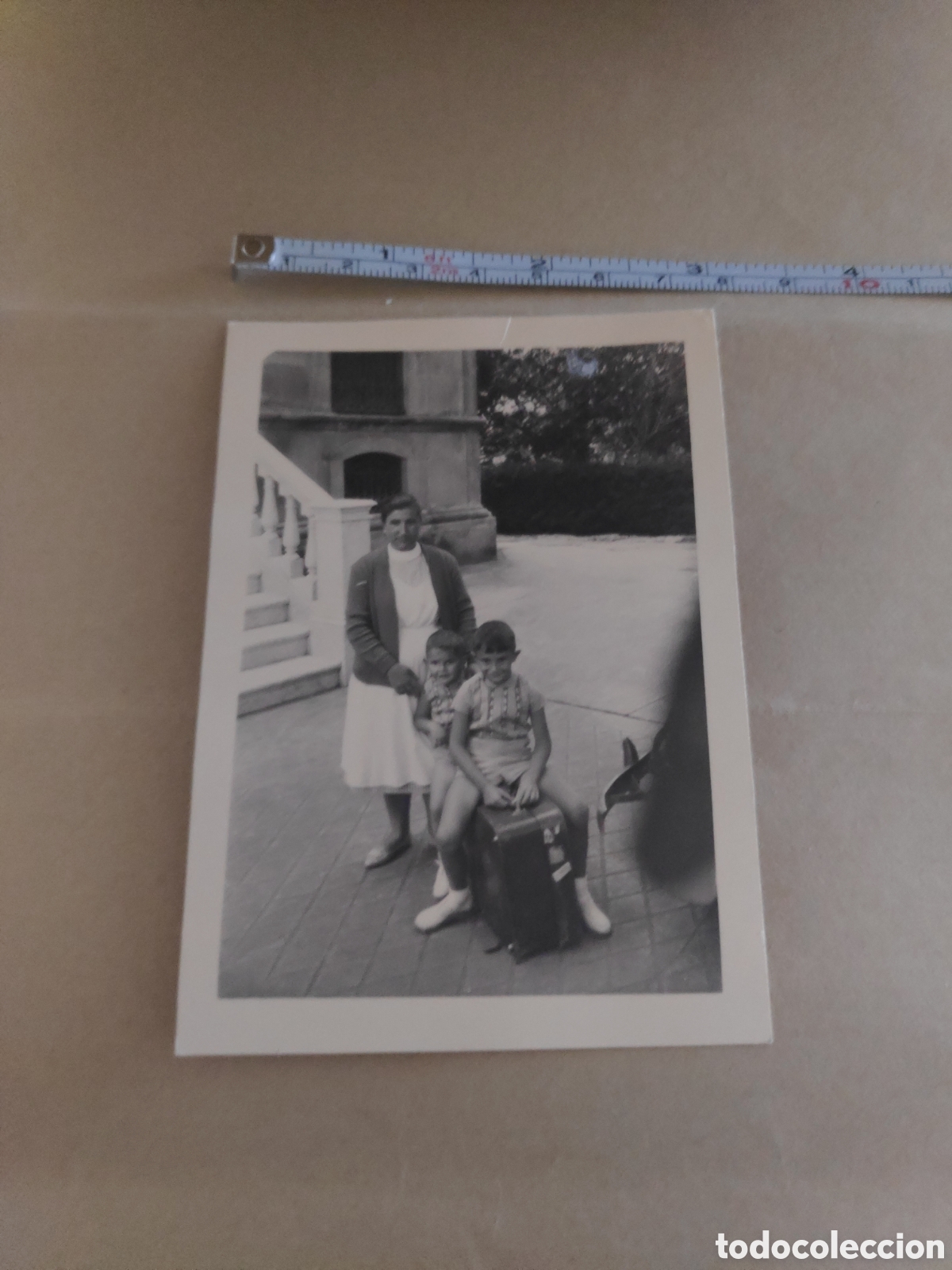 Fotograf&iacute;a antigua: FOTO CABALLO DE MALETA