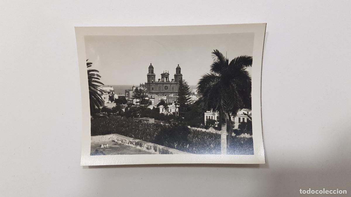 Fotograf&iacute;a antigua: Foto art&iacute;stica LA CATEDRAL, LAS PALMAS. 9x7 cm. 1934 - Foto 1