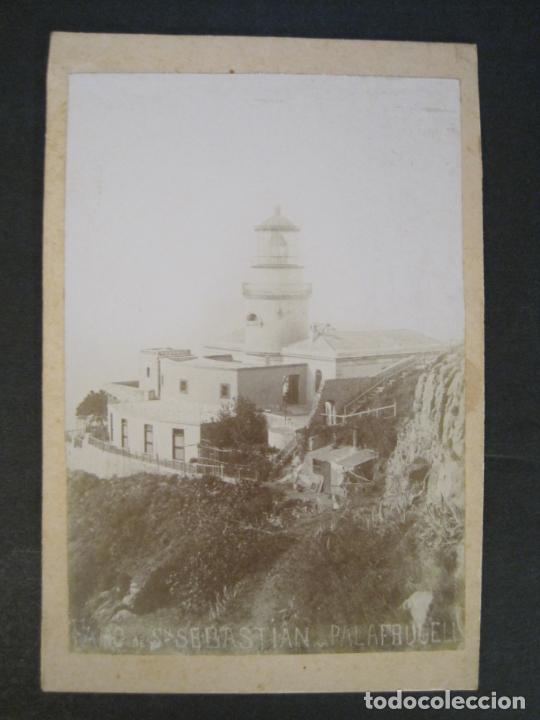 Photographie ancienne: FARO DE SAN SEBASTIAN DE CALELLA DE PALAFRUGELL-FOTOGRAFIA ANTIGUA-VER FOTOS-(K-10.184)