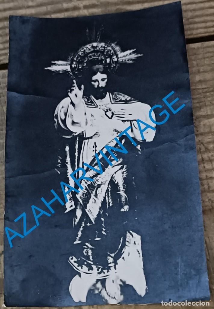 Fotograf&iacute;a antigua: CADIZ, ANTIQUISIMA FOTOGRAFIA DEL SAGRADO CORAZON DE JESUS, 72X118MM
