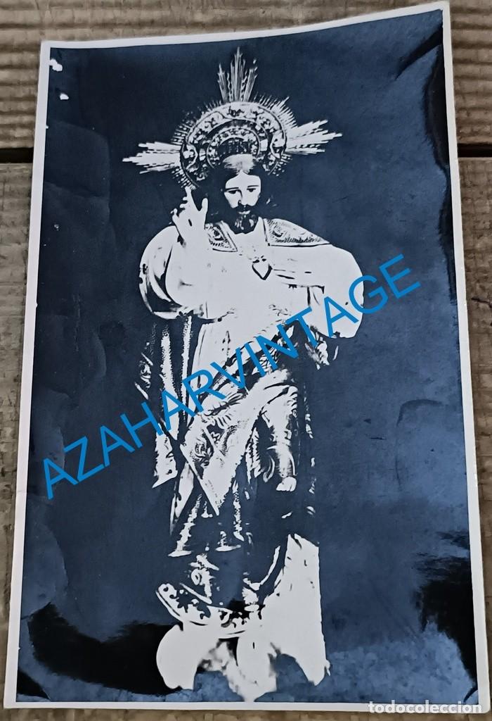 Fotograf&iacute;a antigua: CADIZ, ANTIQUISIMA FOTOGRAFIA DEL SAGRADO CORAZON DE JESUS, 75X120MM
