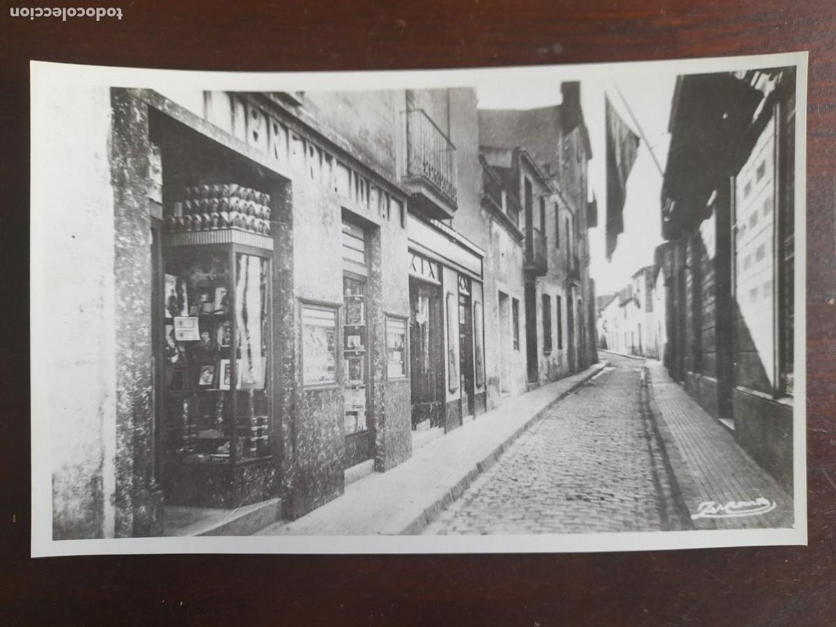 Fotograf&iacute;a antigua: Reproduccion fotograf&iacute;a librer&iacute;a Ideal calle O&acute;donell de Sant Boi de Llobregat principios XX