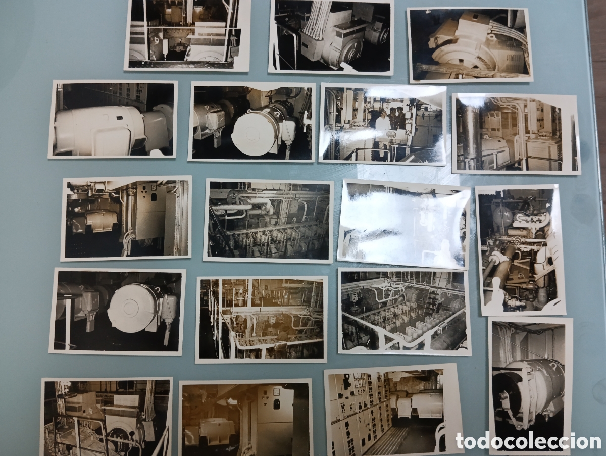Fotograf&iacute;a antigua: FOTOGRAF&Iacute;AS SALA MAQUINAS BARCO PESQUERO CAAVEIRO.