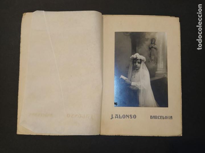 Fotograf&iacute;a antigua: FOTO DE COMUNION-FOTOGRAFO J. ALONSO, BARCELONA-FOTOGRAFIA ANTIGUA-VER FOTOS-(K-10.904)