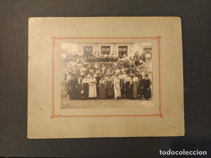 Fotograf&iacute;a antigua: FOTO GRUPAL DE ALGUNA ESCUELA, FABRICA DE MUJERES-FOTOGRAFIA ANTIGUA-VER FOTOS-(K-10.905)