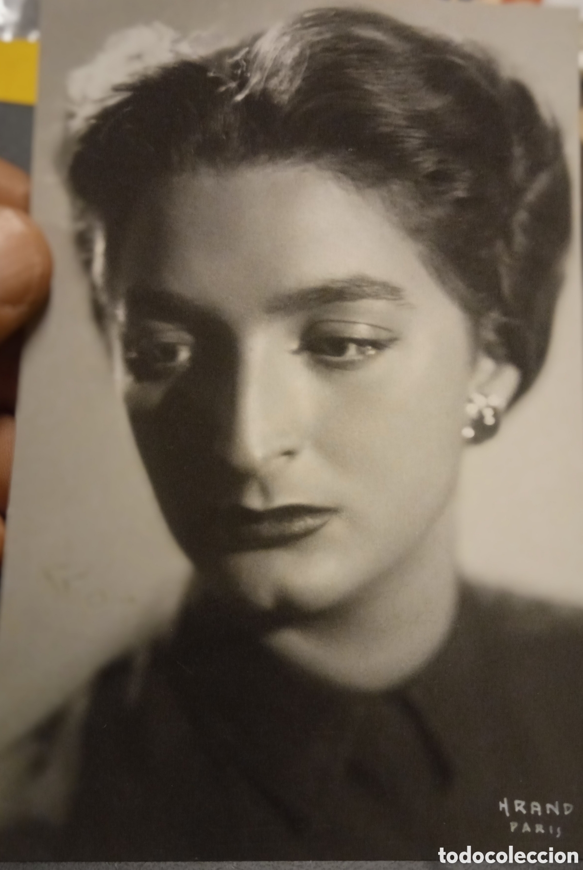 Fotograf&iacute;a antigua: Antigua fotografia aut&oacute;grafa dedica firmada artista cantante de &oacute;pera