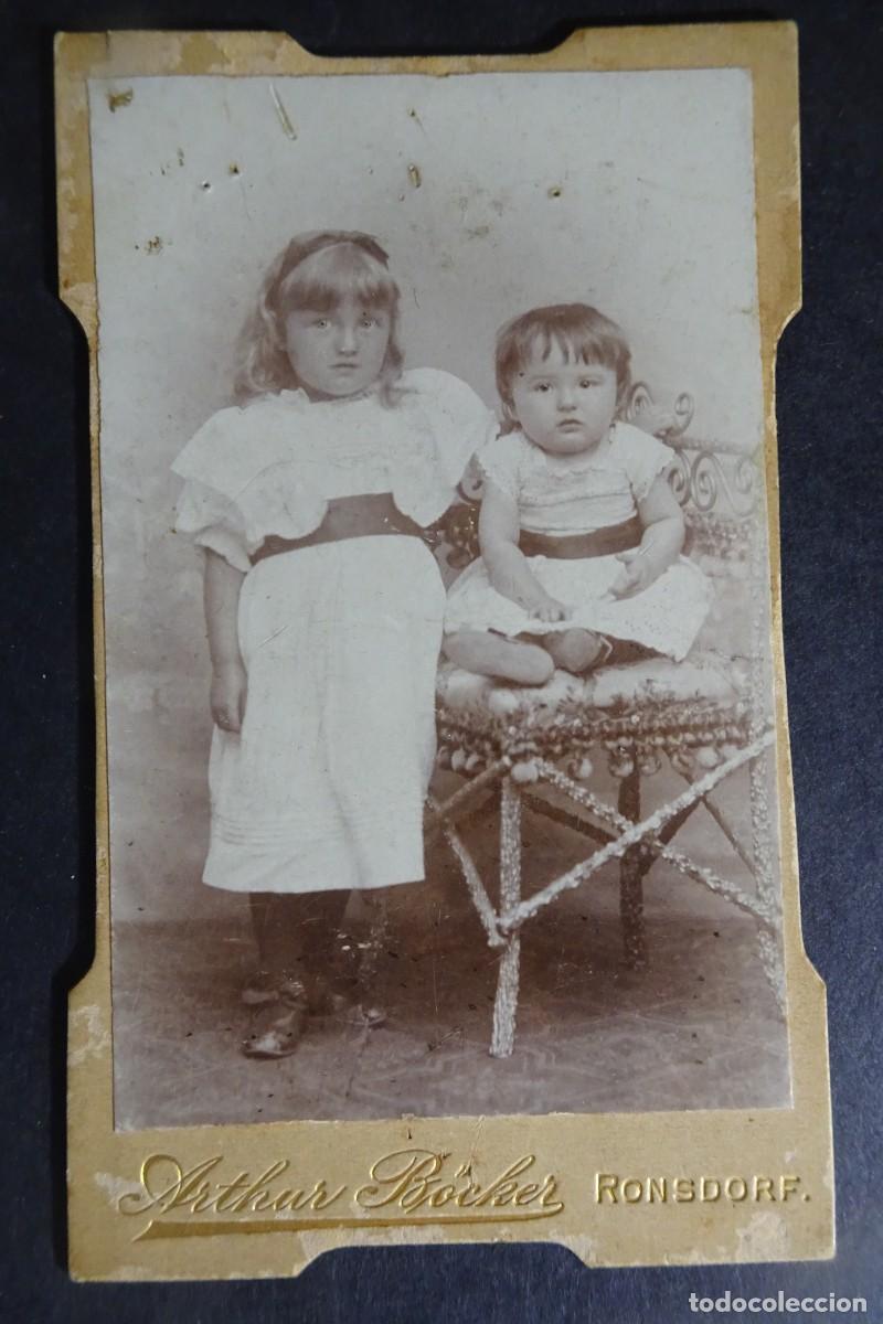 Fotografia antica: ANTIGUA FOTOGRAF&Iacute;A DE ESTUDIO, CDV, NI&Ntilde;AS , VER FOTOS