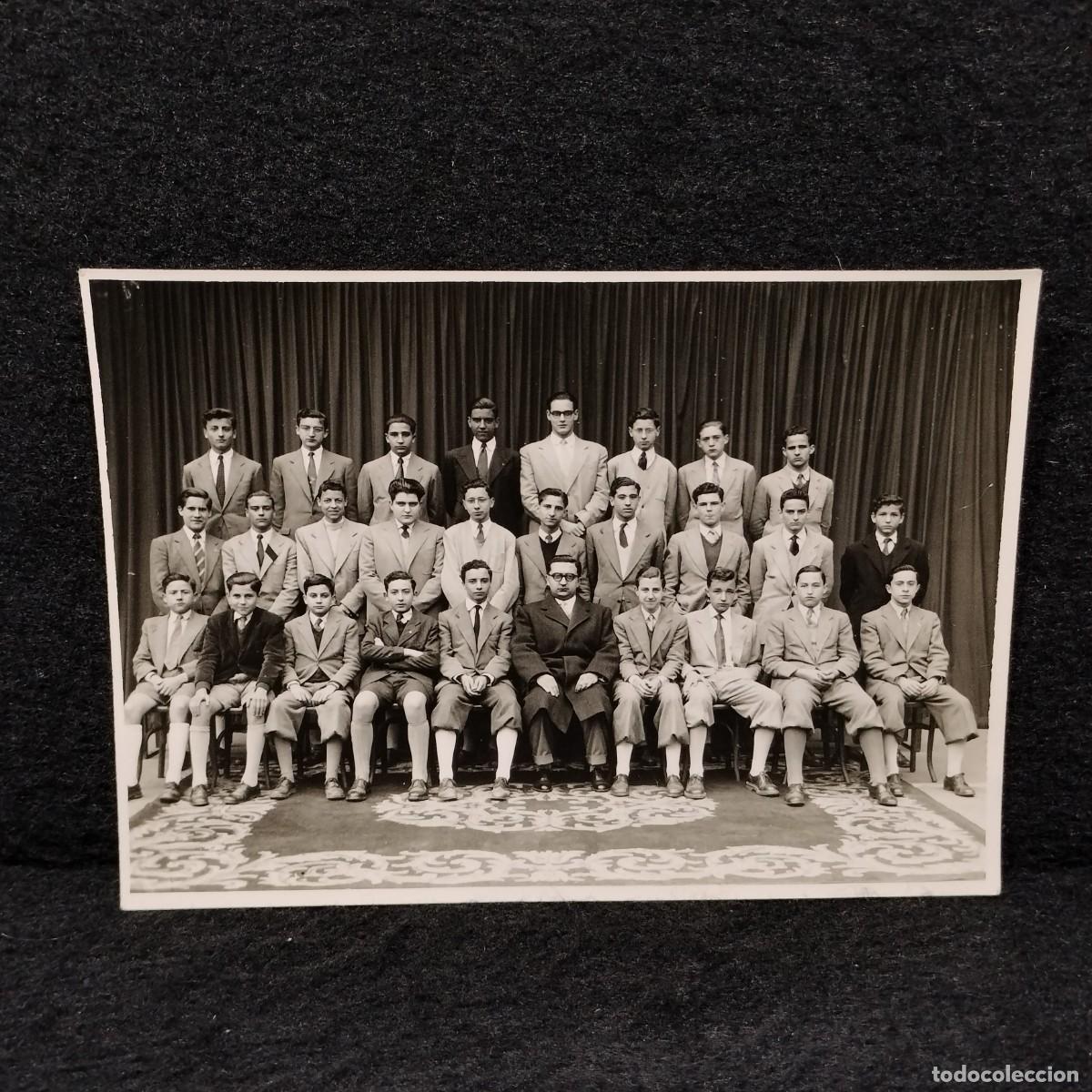 Fotografia antiga: ANTIGUA FOTOGRAFIA - FOTO DE GRUPO ESCOLAR - LUIS BATLLE - C. 1900 - 12 cm / 249