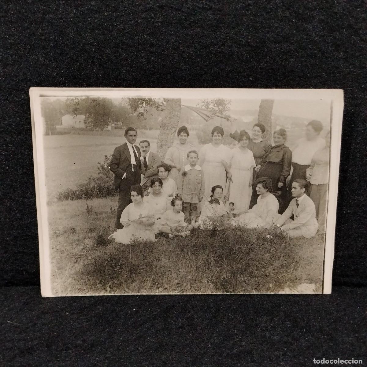 Photographie ancienne: ANTIGUA FOTO POSTAL - FOTO FAMLIAR EN EL CAMPO - C. 1900 - 12 cm / 281