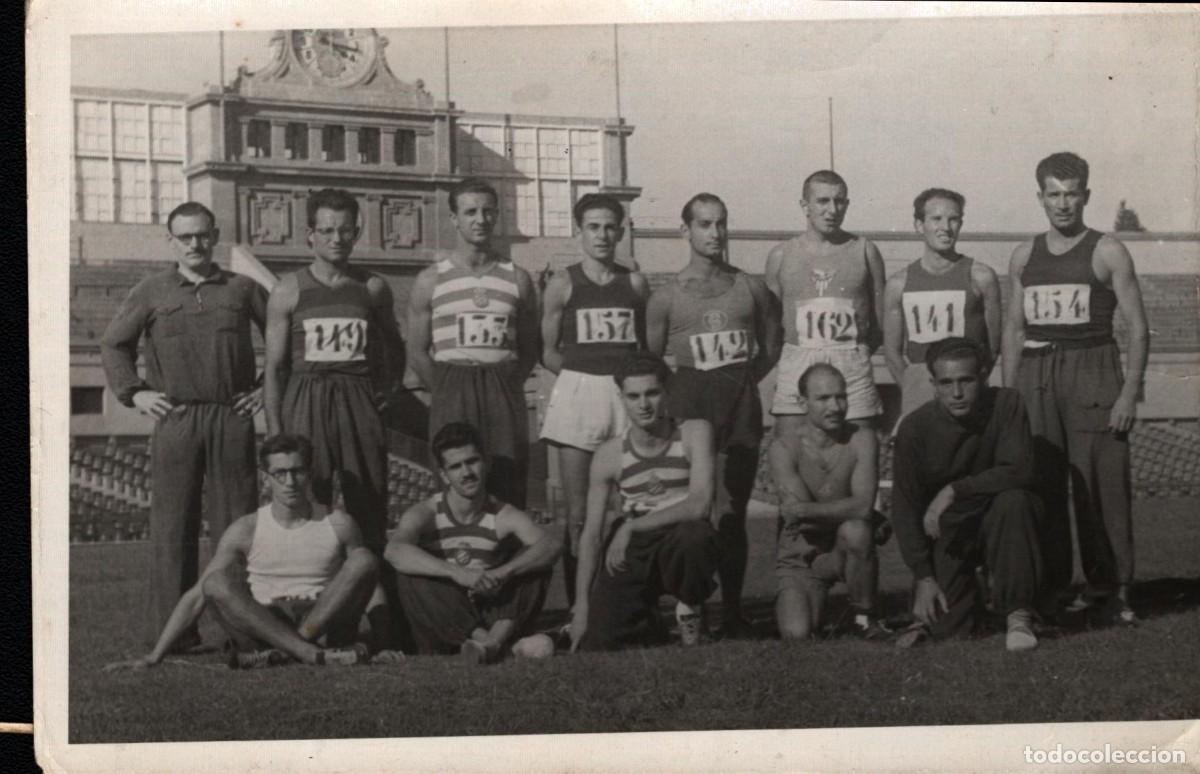 Fotograf&iacute;a antigua: Campionat de Catalunya Barcelona de Decathlon 28-09-47 atletismo 15x10ctms.
