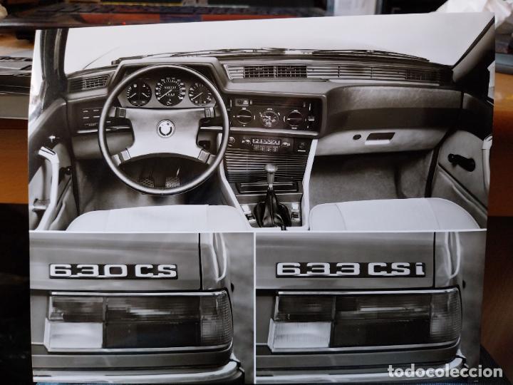 Fotograf&iacute;a antigua: BMW 630 CS - 633 CSI FOTO PRESS LANZAMIENTO 22,2 X 17,7 CM VERSIONES