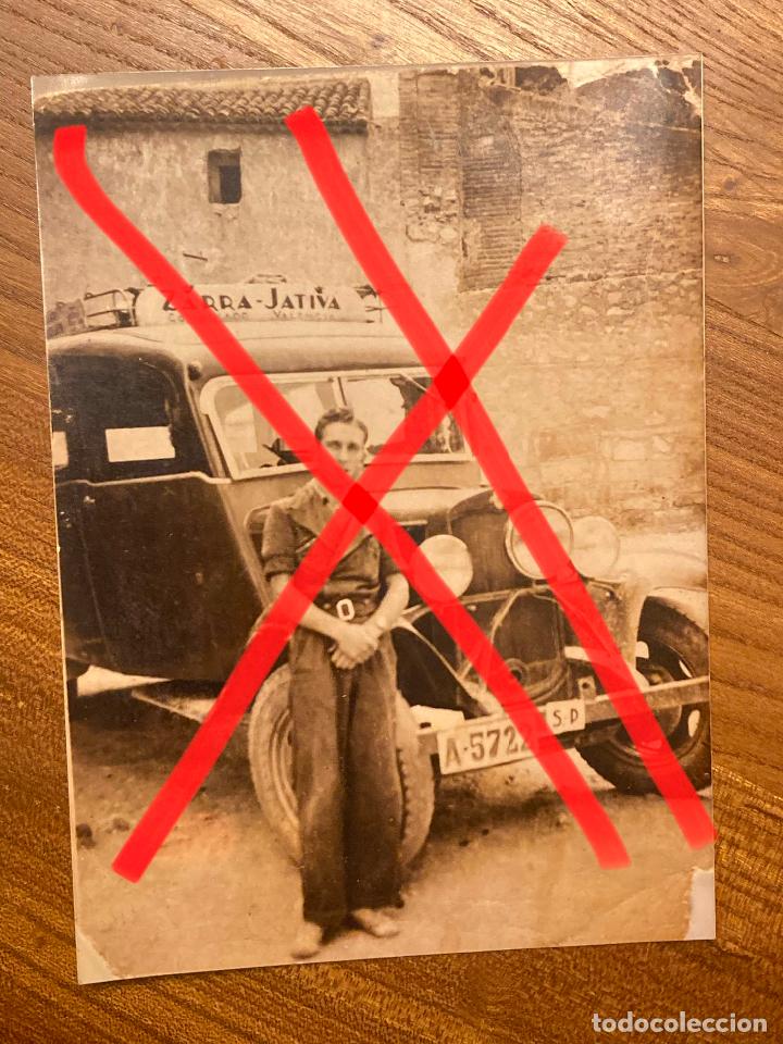 Antique Photography: Copia de Foto antigua coche de l&iacute;nea entre Zarra y J&aacute;tiva, matr&iacute;cula Alicante mide 13x17,5