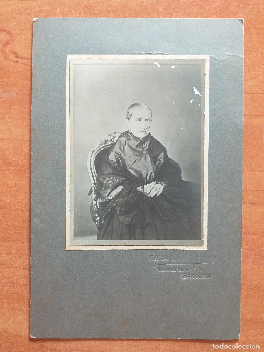 Fotograf&iacute;a antigua: FOTOGRAF&Iacute;A ANTIGUA : DAMA DE EDAD AVANZADA